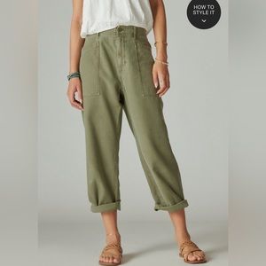 Lucky Brand Easy Pocket Utility Pant - olive green